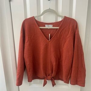 NWT Madewell TeXTURE & THREAD Orange Cotton Shirt - Size M